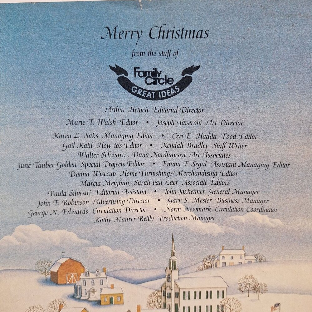 Family Circle Christmas Helps Magazine 1982 Holiday Ideas & Recipes Vintage - Picture 3 of 15
